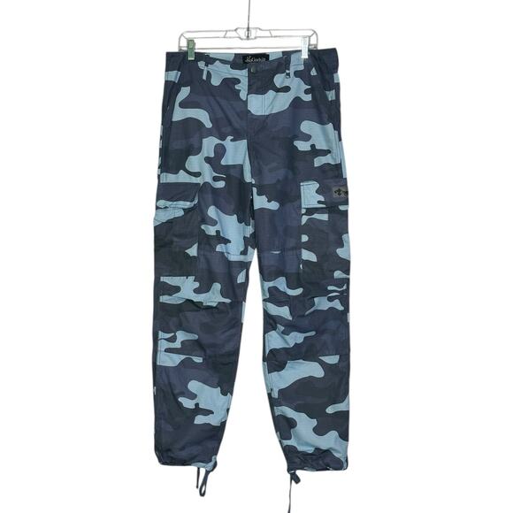 SuGarhill RPG Blue camo casual cargo pants size 32 - Picture 1 of 11